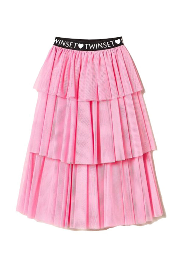 TWINSET GONNA LUNGA IN TULLE
