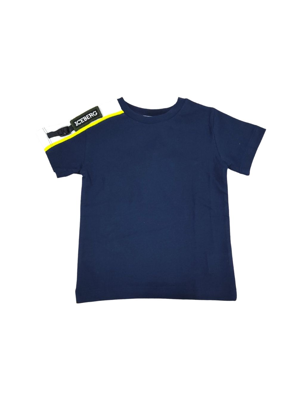 Featured image for “Iceberg T-shirt blu con fibbia”