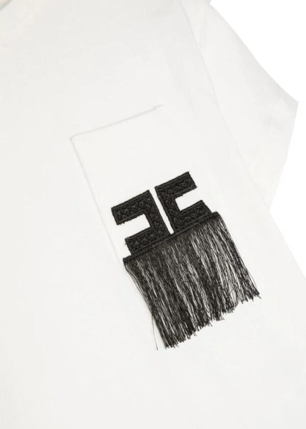 Elisabetta Franchi T-Shirt con Ricamo - immagine 2