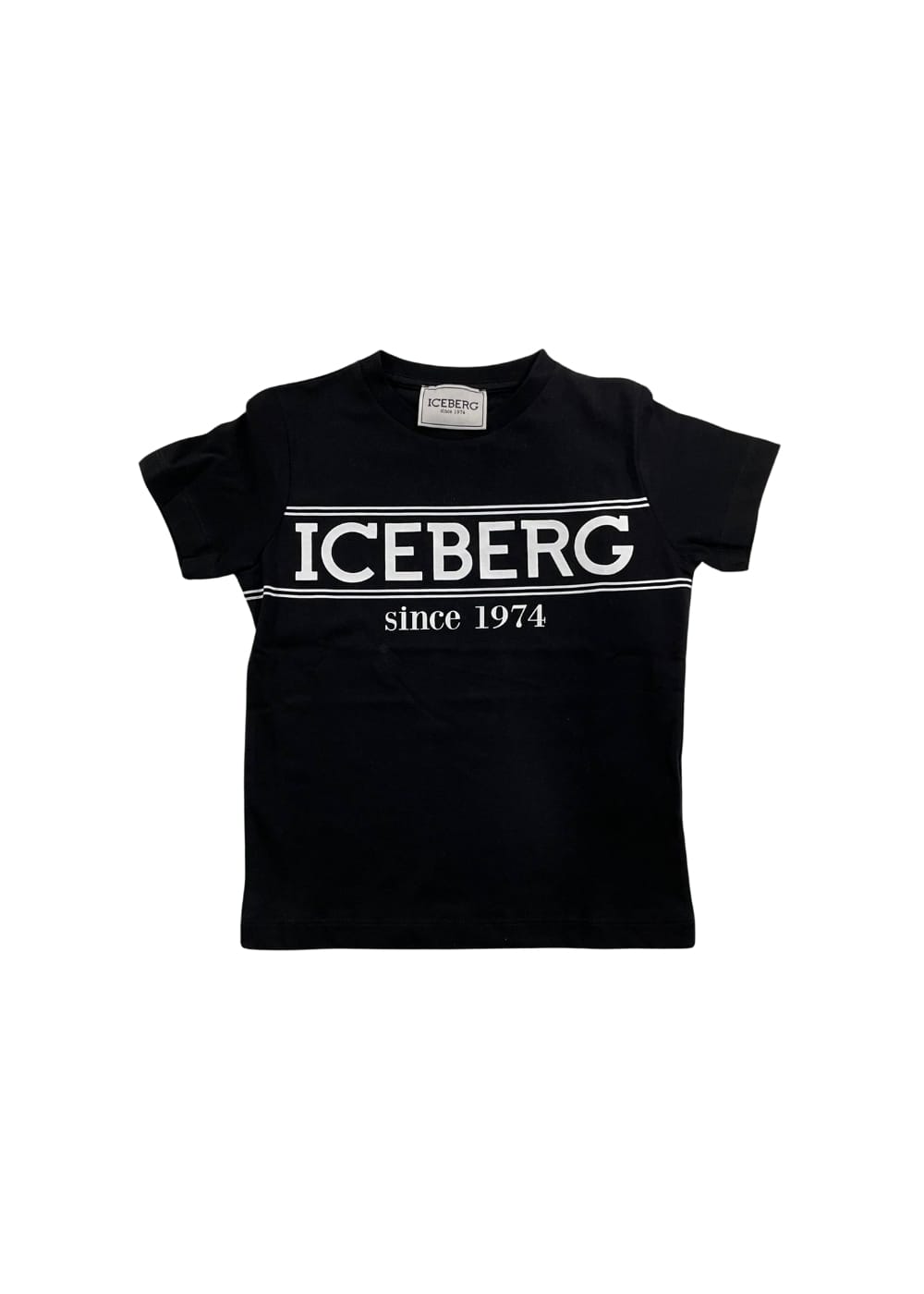 Featured image for “Iceberg T-shirt nera con Logo”