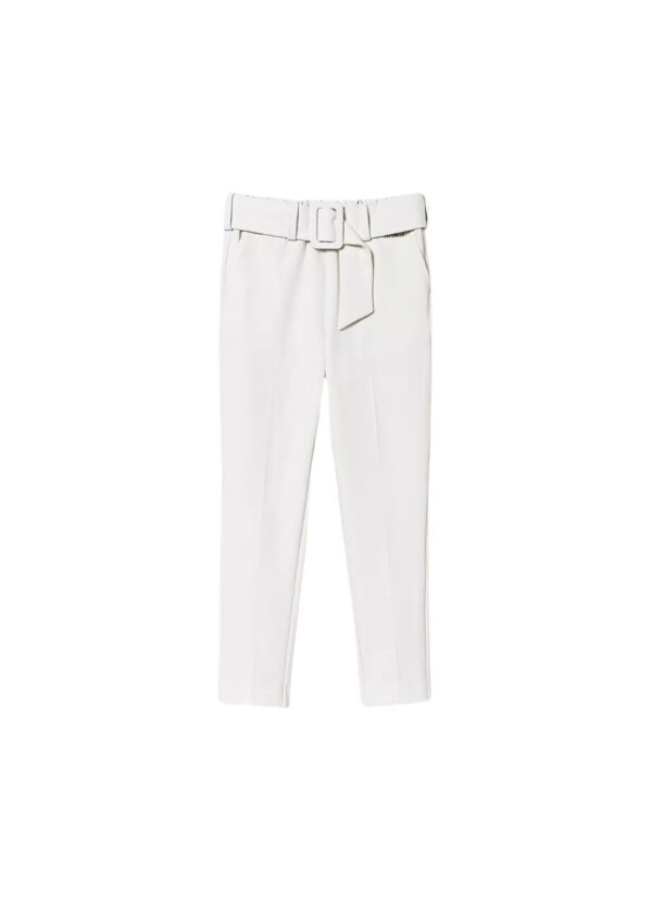 Twinset Pantaloni a Sigaretta in Crêpe