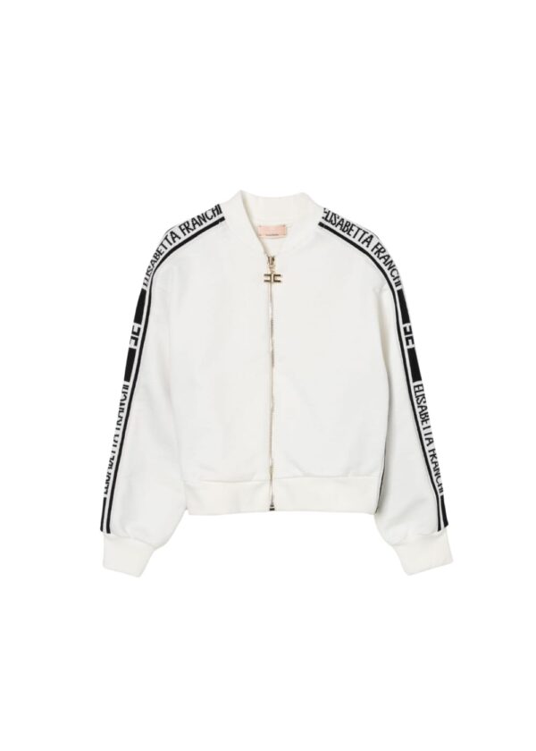 Elisabetta Franchi Felpa Gros Grain con logo