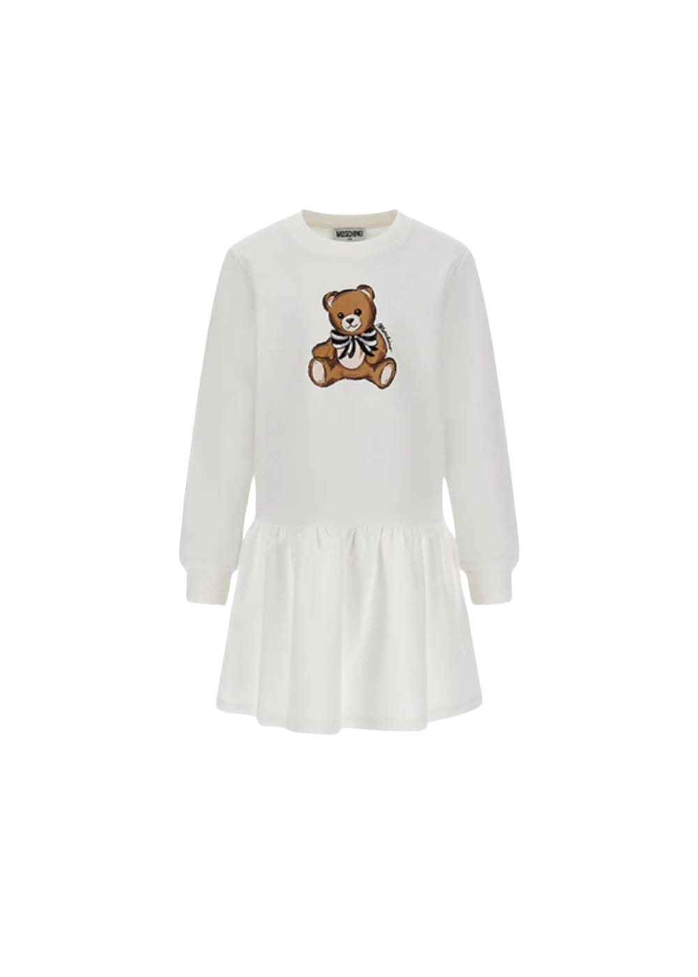 Moschino Vestito con Stampa a Contrasto
