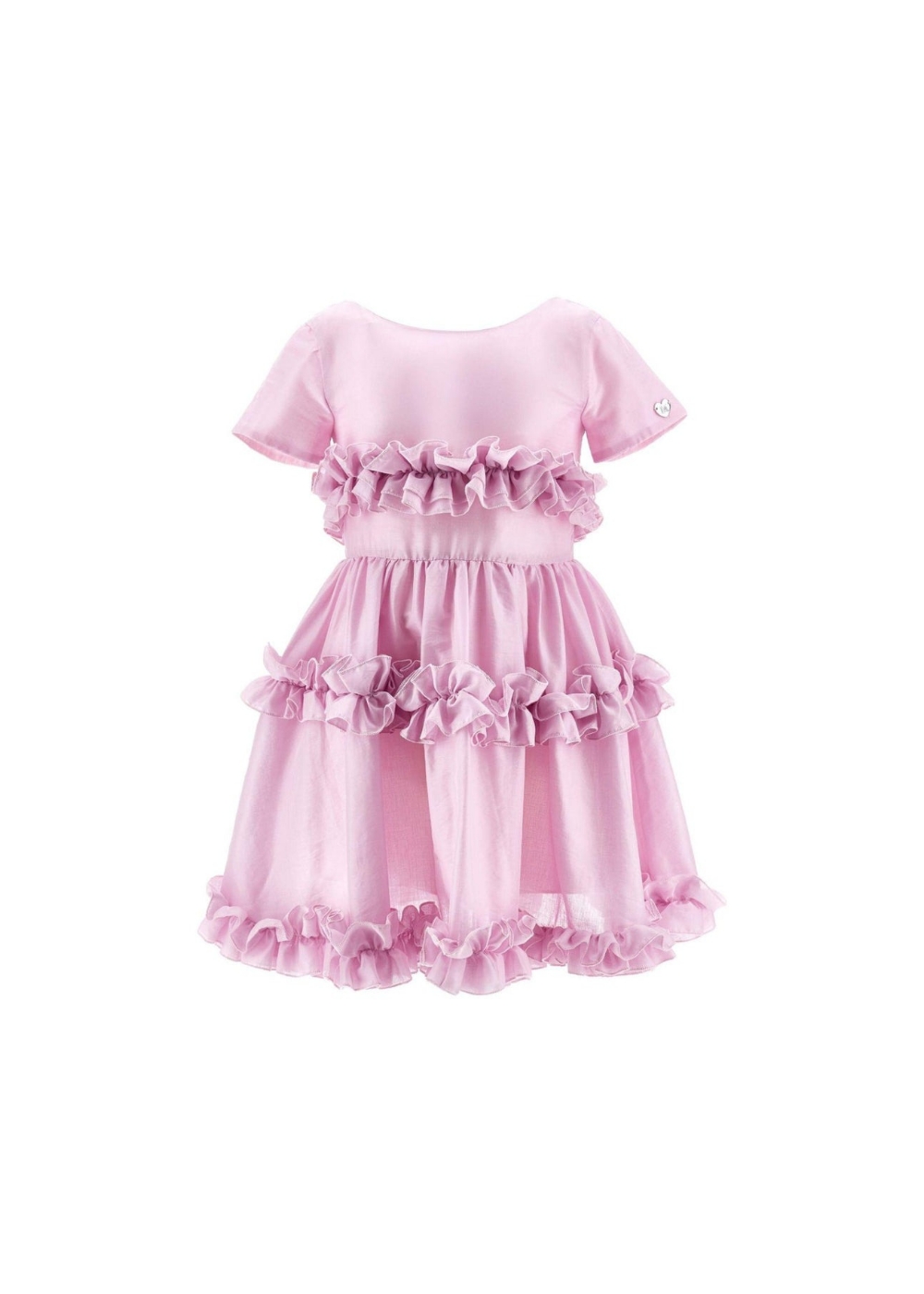 Featured image for “Monnalisa Abito rosa con Rouches”