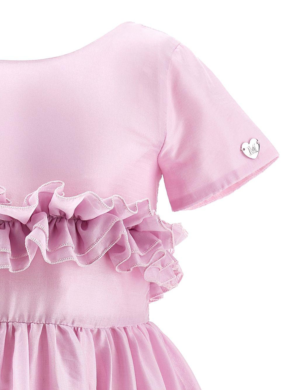 Monnalisa Abito rosa con Rouches - immagine 2
