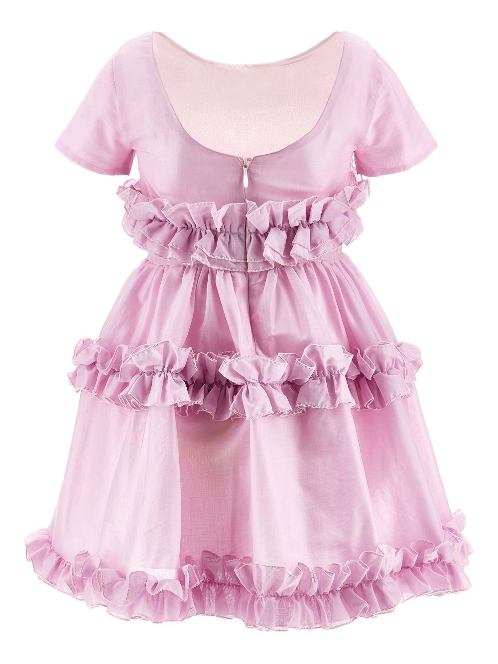 Monnalisa Abito rosa con Rouches - immagine 3
